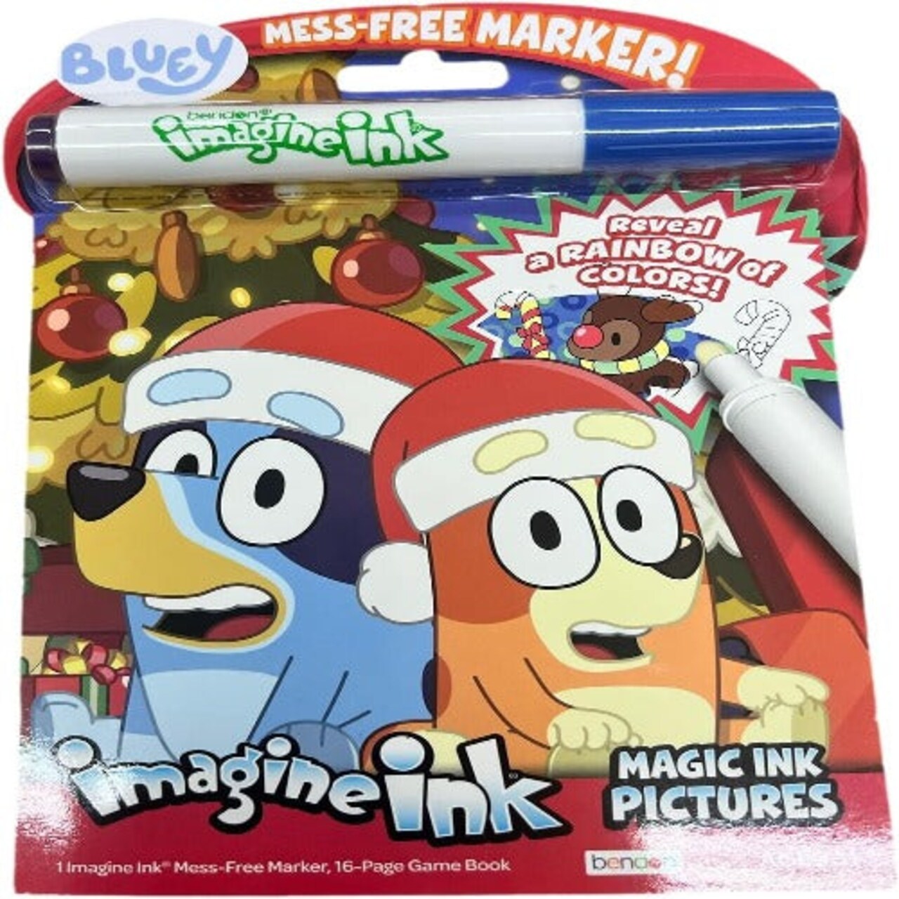 Bluey Imagine Ink Holiday Activity Book 16 Pages Coloring Fun For Kids